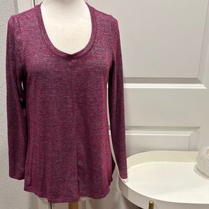 EUC Jones New York Magenta Long Sleeve Top